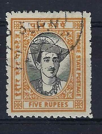 Image of Indian Feudatory States ~ Indore 43 FU